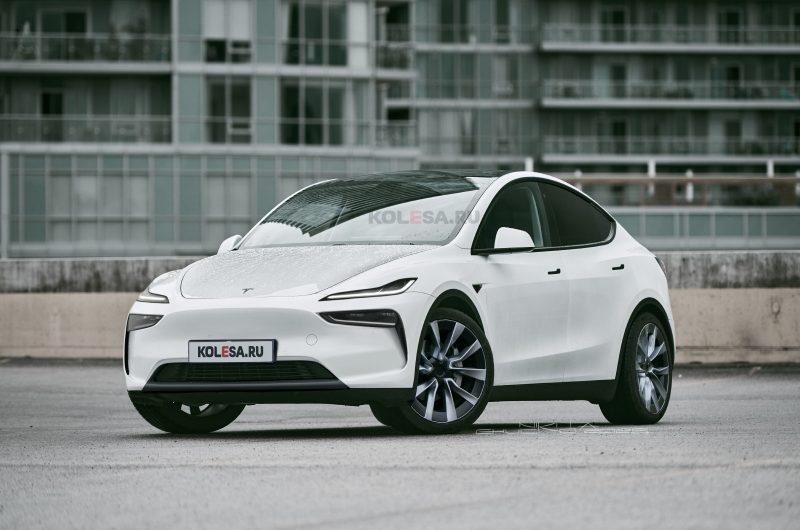 Обновлённый кроссовер Tesla Model Y: первые изображения