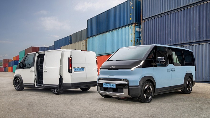 Kia готовит к скорой презентации шасси PV5: опубликован первый тизер новинки