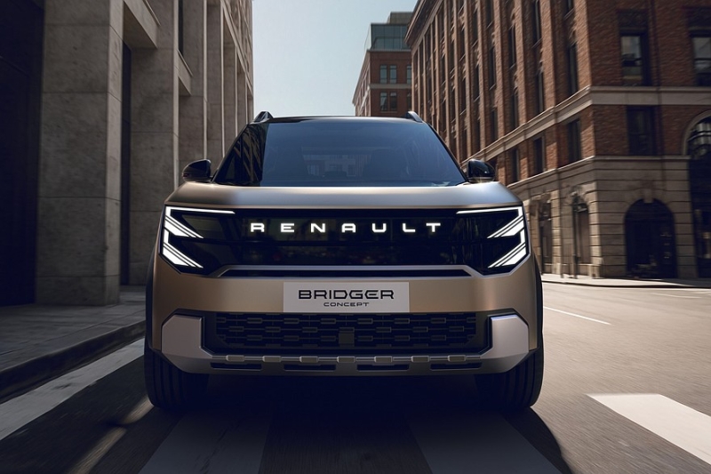 Кроссовер Renault Bridger для небогатых рынков: суровый облик и несколько вариантов начинки