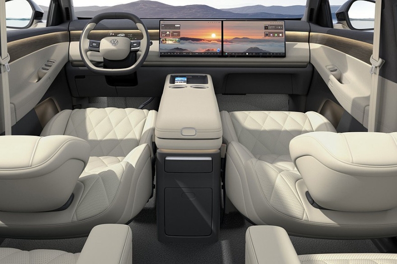 Серийный кроссовер Volkswagen ID.Era 9X: полноценные изображения салона
