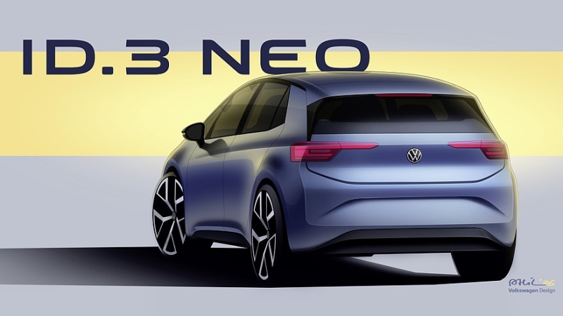 Volkswagen ID.3 получит физические кнопки и приставку Neo после второго рестайлинга