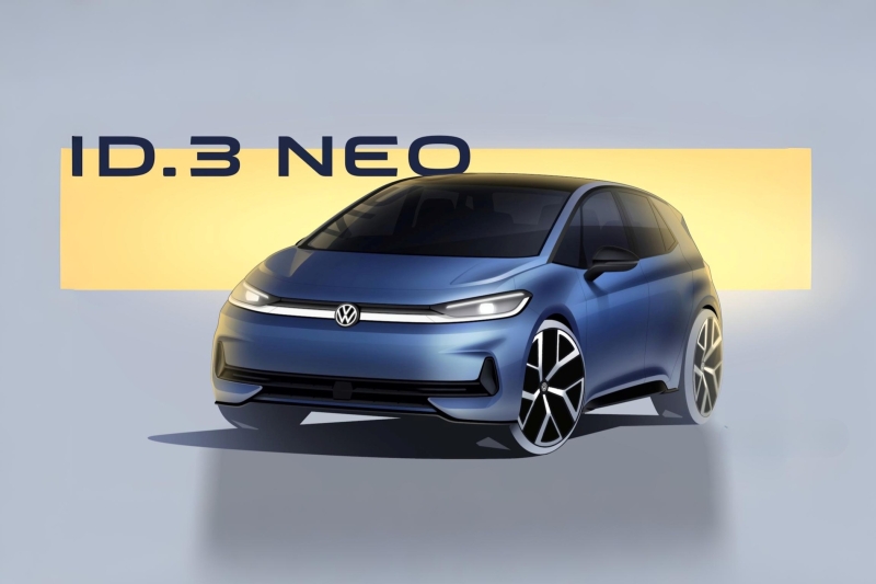 Volkswagen ID.3 получит физические кнопки и приставку Neo после второго рестайлинга