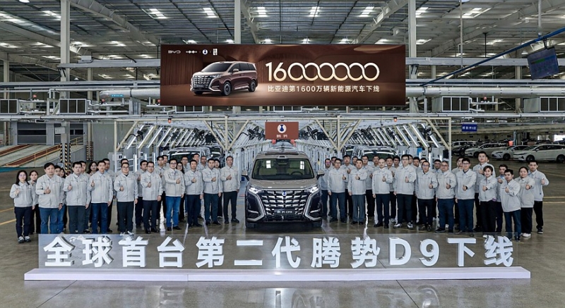 BYD отчиталась о выпуске 16-миллионного NEV-автомобиля на фоне обвала продаж