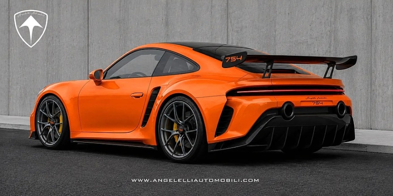Angelelli Project 754: радикально облегчённый генеративный суперкар на базе Porsche 911