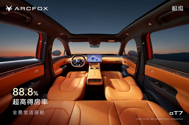 Кроссовер Arcfox Alpha T7 со спортивным имиджем от BAIC: показан интерьер